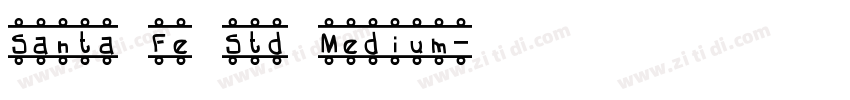 Santa Fe Std Medium字体转换